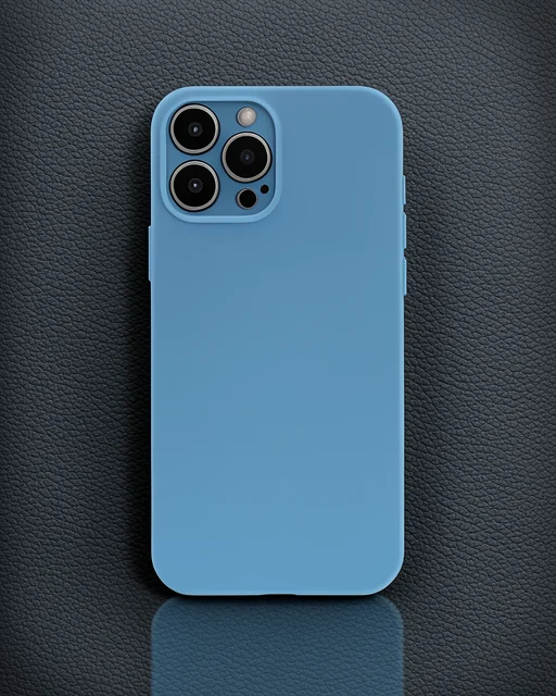 Apple İphone 13 Pro Kılıf Nano İçi Kadife Silikon - Mavi