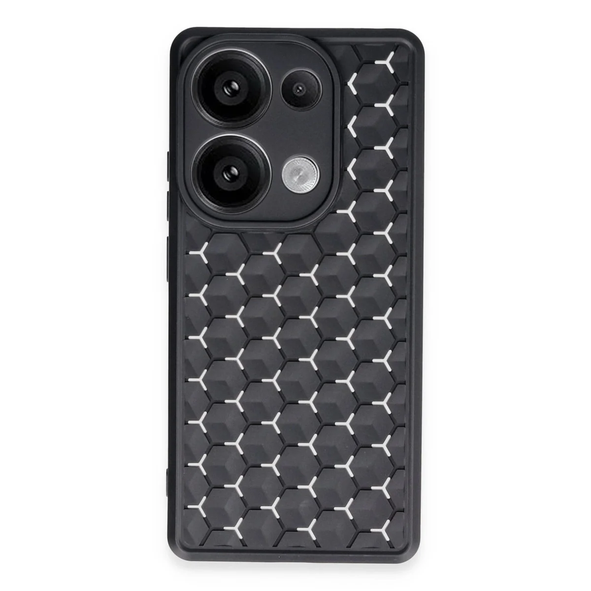 Xiaomi Redmi Note 13 Pro 5g Kılıf Petek Silikon Kapak - Siyah