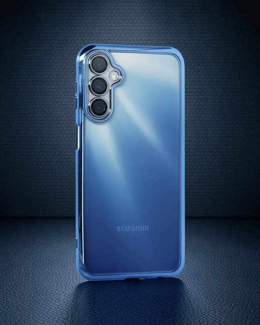 Samsung Galaxy A35 5g Kılıf Razer Lensli Silikon - Açık Mavi
