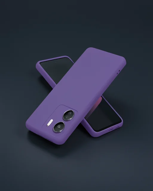 Xiaomi Redmi 13c Kılıf First Silikon - Mor