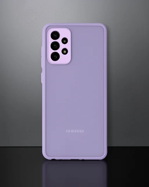 Samsung Galaxy A72 Kılıf Montreal Silikon Kapak - Mor