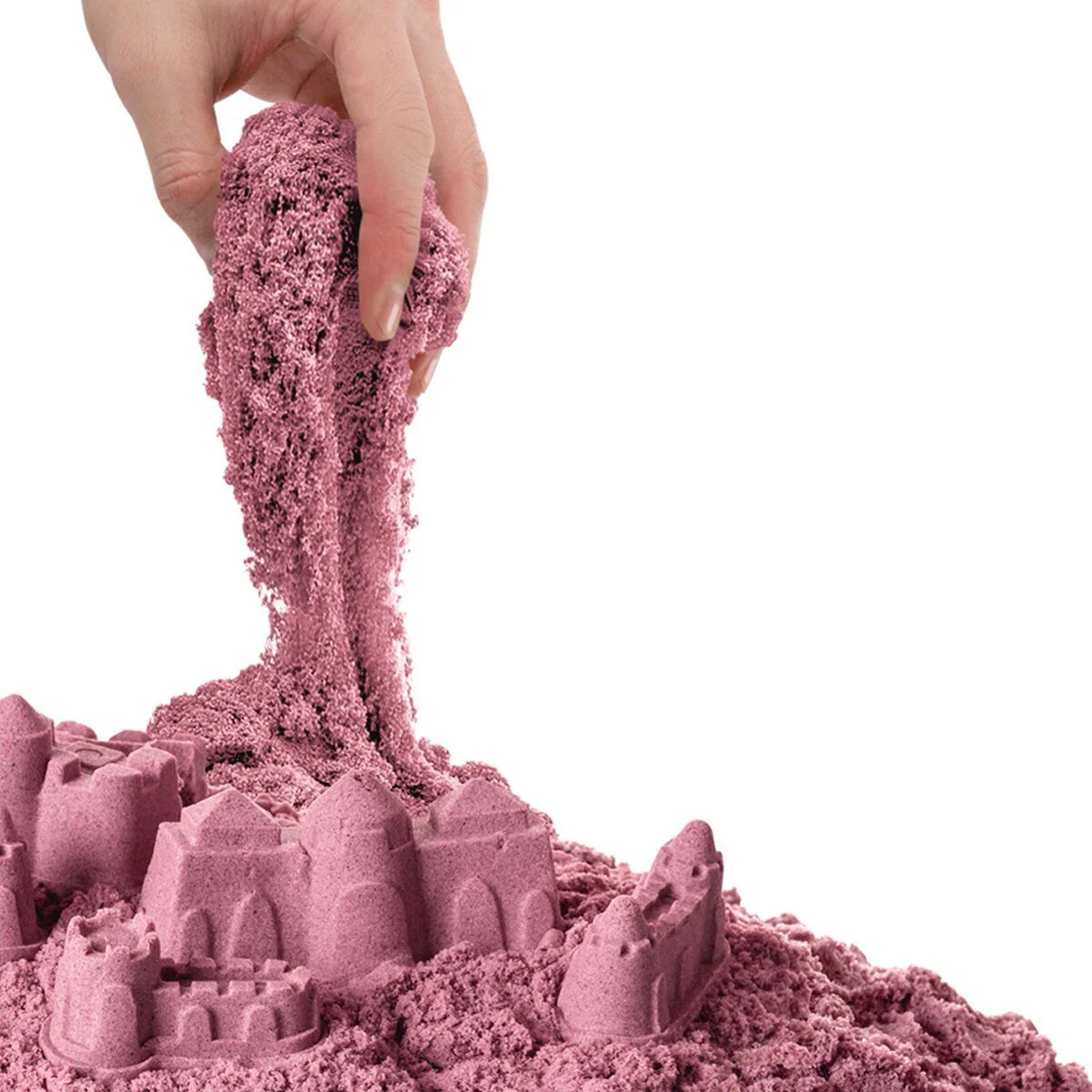 03693 Aksesuarlı Pembe Kinetik Oyun Kumu 1000 Gr görsel 3
