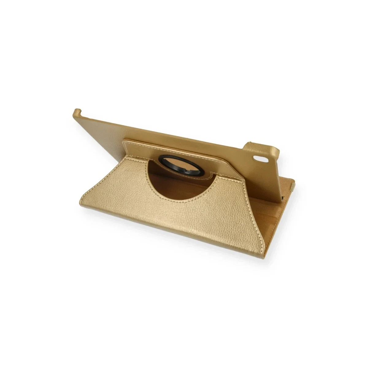 Samsung Galaxy T500 Tab A7 10.4 Kılıf 360 Tablet Deri Kılıf - Gold