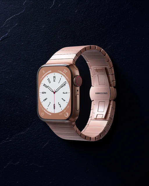 Apple Watch 42mm Kr413 Fine Steel Kordon (saat Değildir) - Rose
