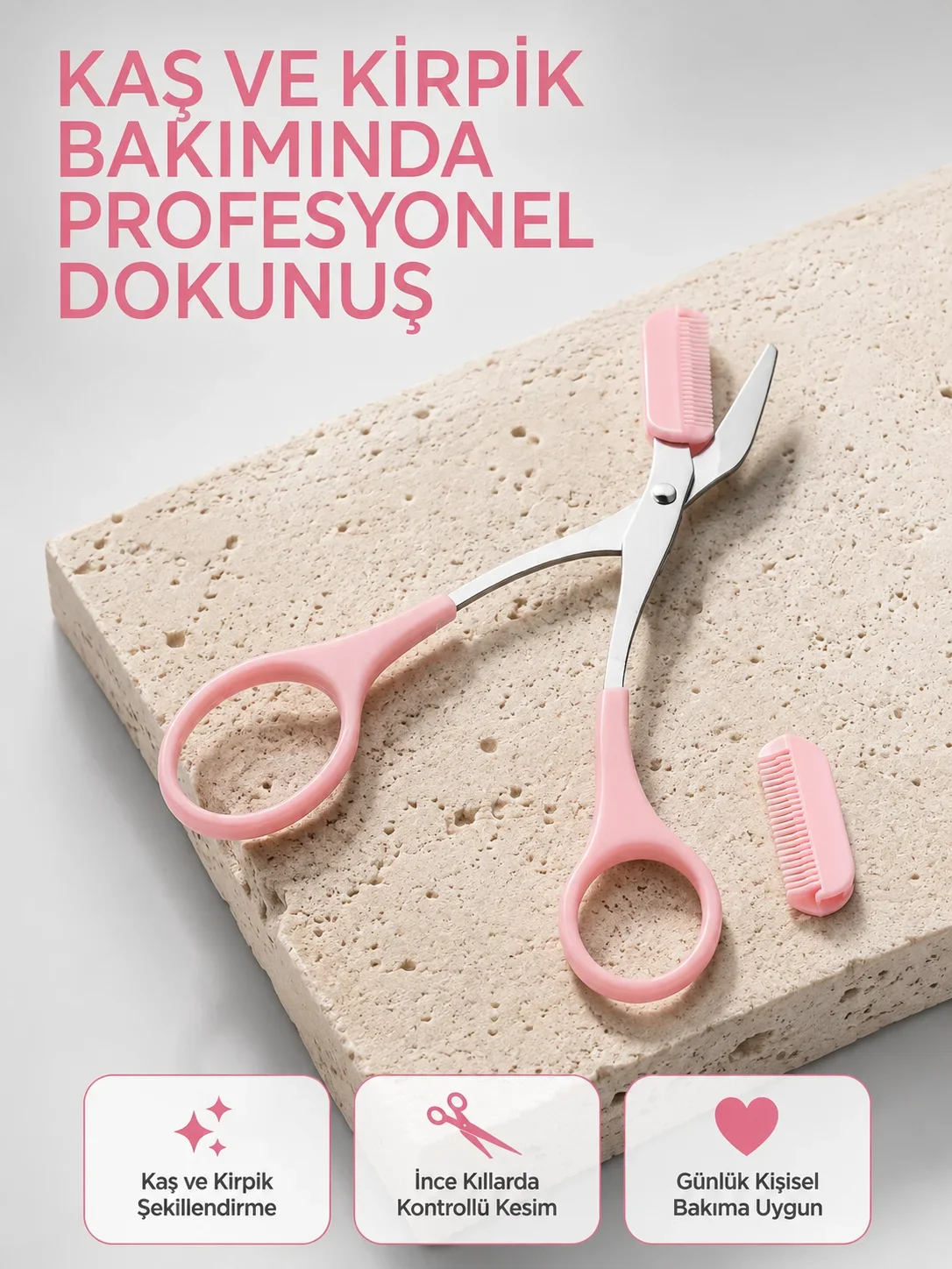 Taşınabilir Kaş ve Kirpik Düzenleme Makası – Ergonok Tasarım Yeni Nesil