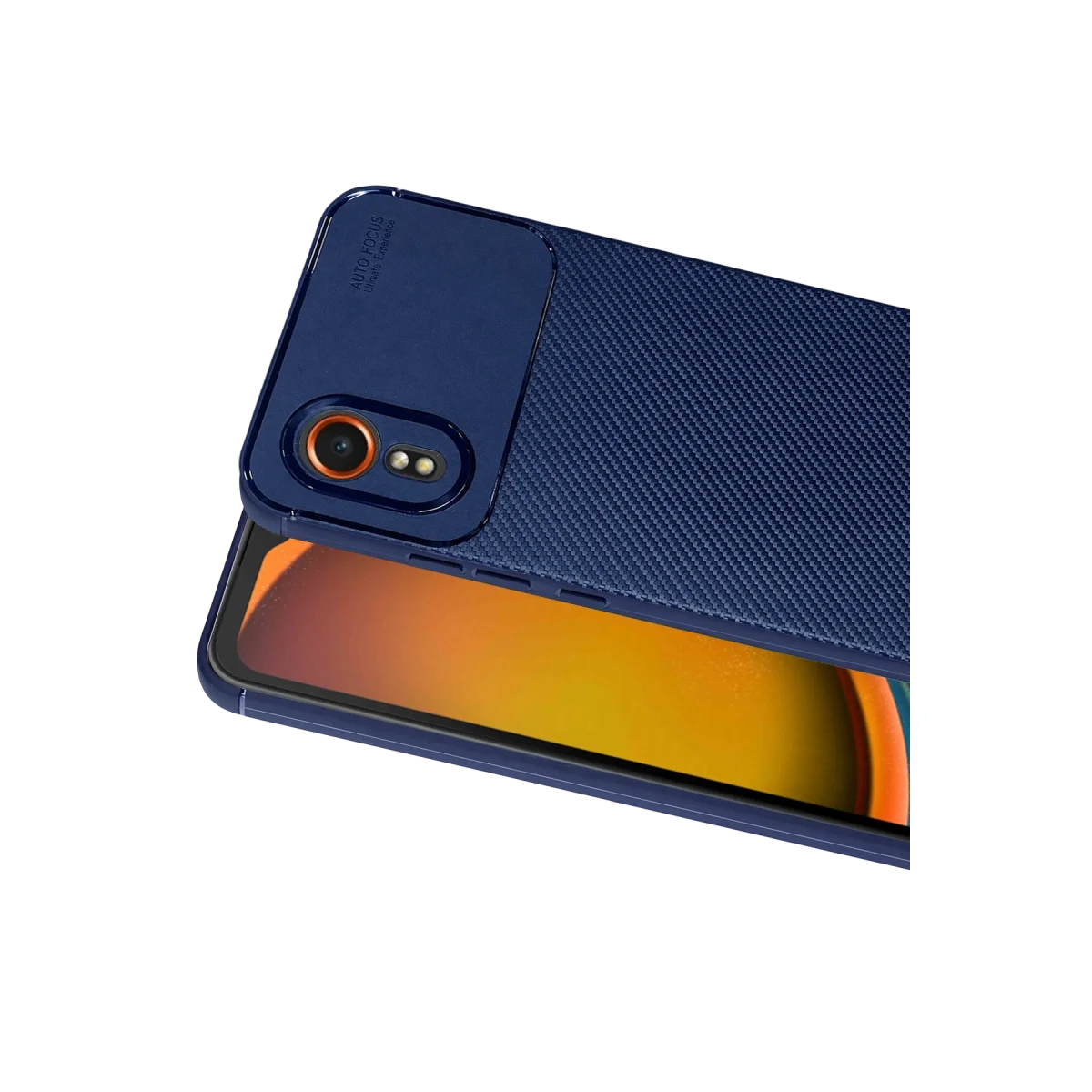 Samsung Galaxy Xcover 7 Kılıf Auto Focus Karbon Kapak - Lacivert görsel 2
