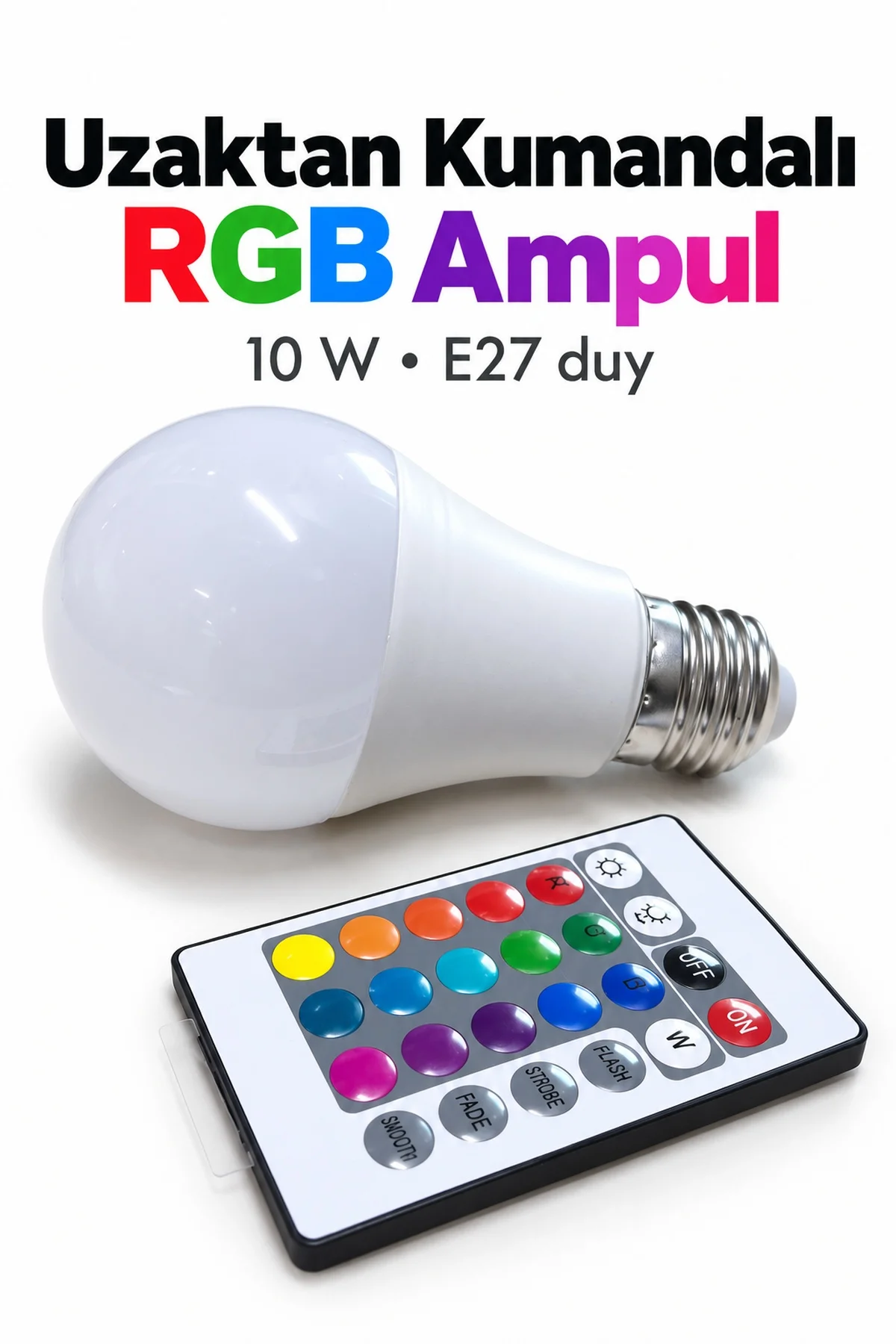 Uzaktan Kumandalı RGB LED Ampul