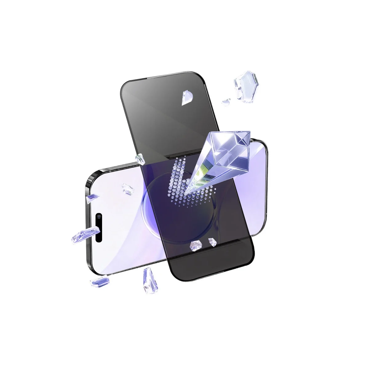 Apple İphone 16 Pro Bilvis 5in1 5d Magic Hayalet Cam Ekran Koruyucu - Siyah görsel 4