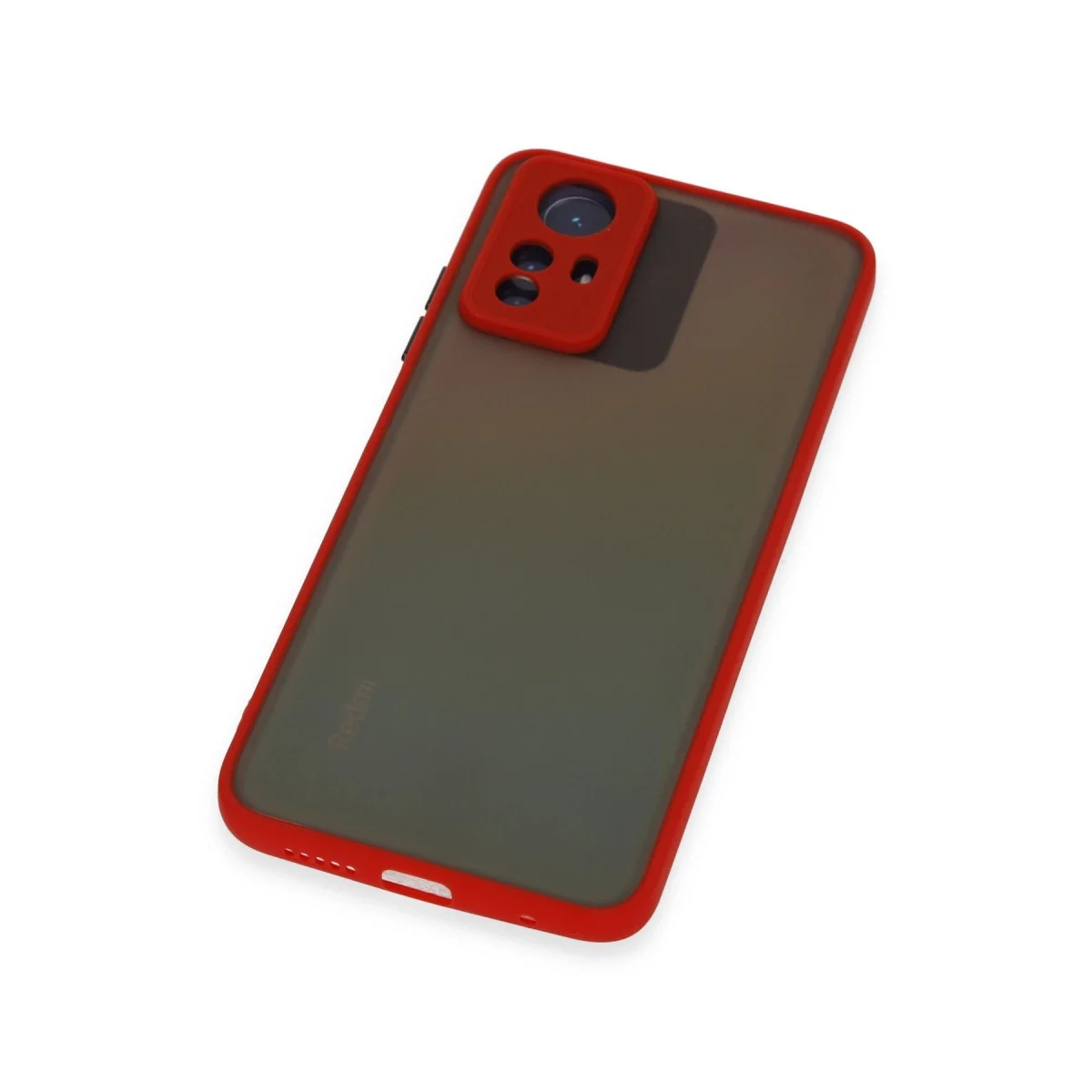 Xiaomi Redmi Note 12s Kılıf Montreal Silikon Kapak - Kırmızı görsel 6