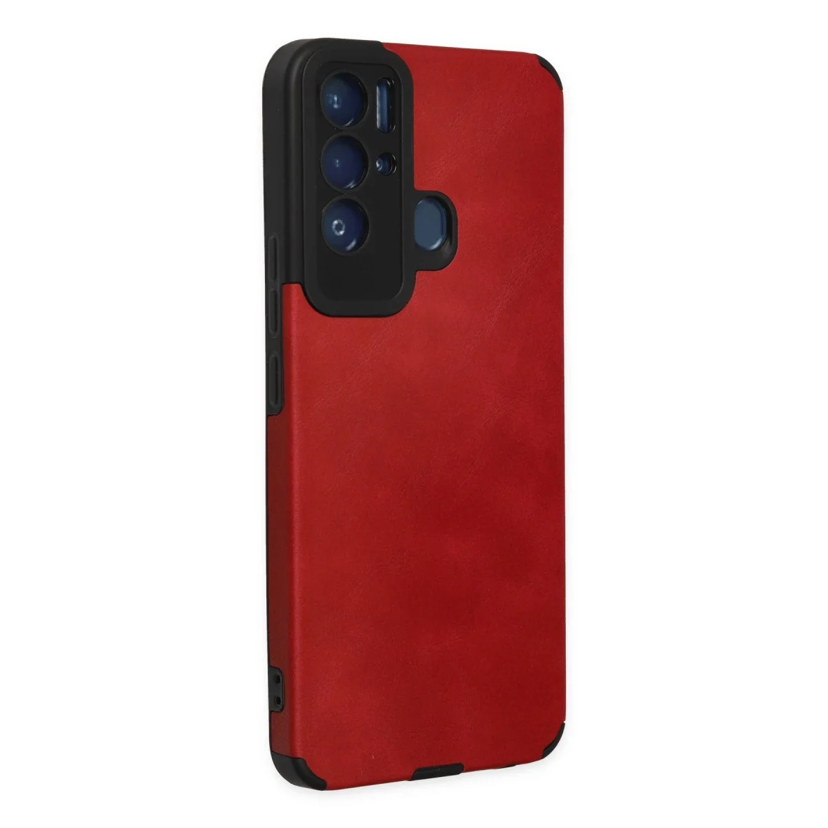 Tecno Pova Neo Kılıf Loop Deri Silikon - Kırmızı görsel 2