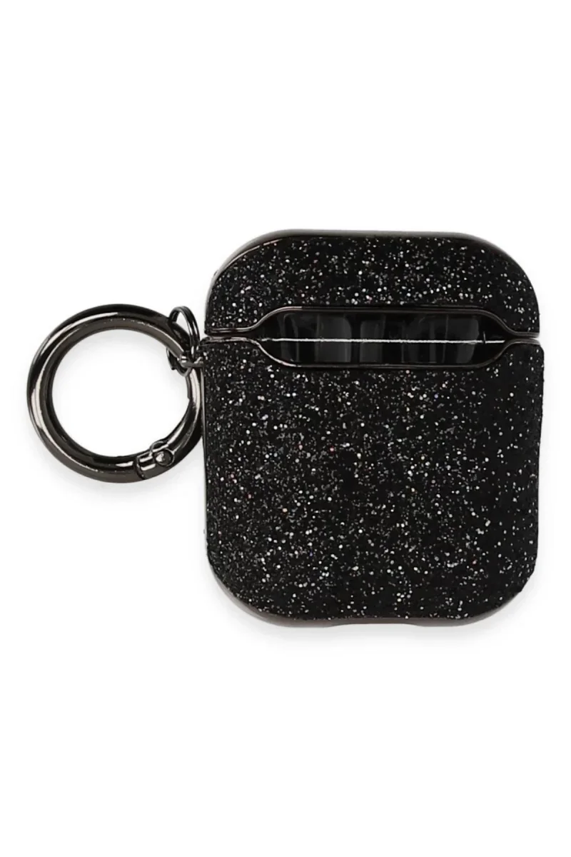 Apple Airpods 2 (2.nesil) Spell Simli Kılıf - Siyah görsel 2