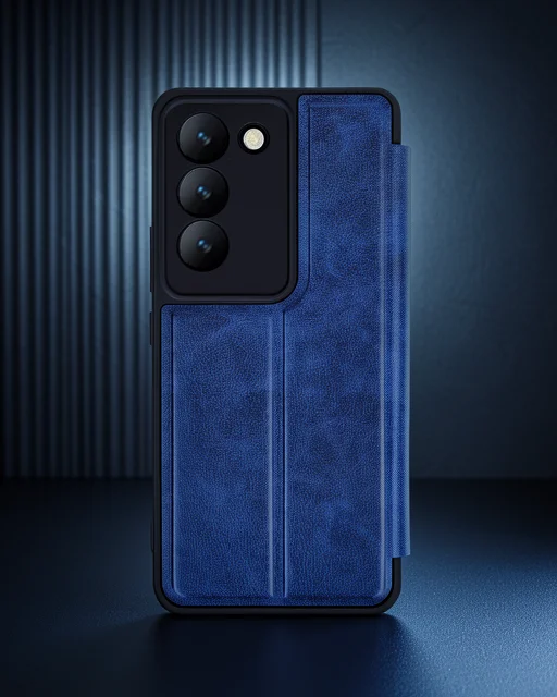 Vivo V30 Lite 4g Kılıf Flip Cover - Lacivert