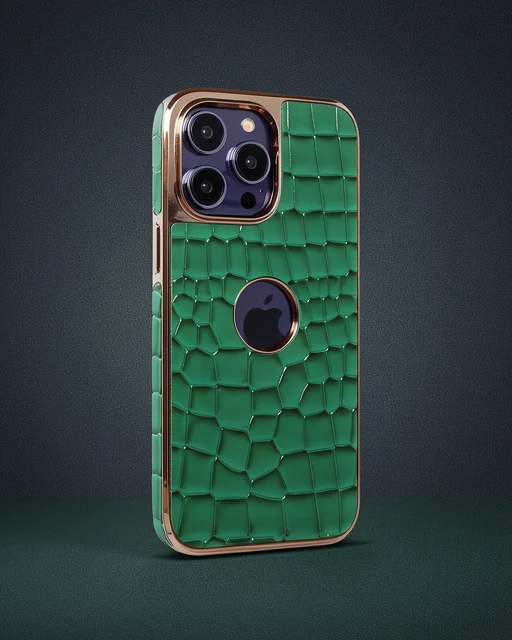 Apple İphone 14 Pro Kılıf Snake Kapak - Koyu Yeşil