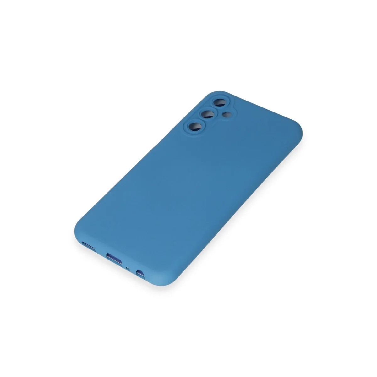 Samsung Galaxy M34 5g Kılıf Nano İçi Kadife Silikon - Mavi görsel 4
