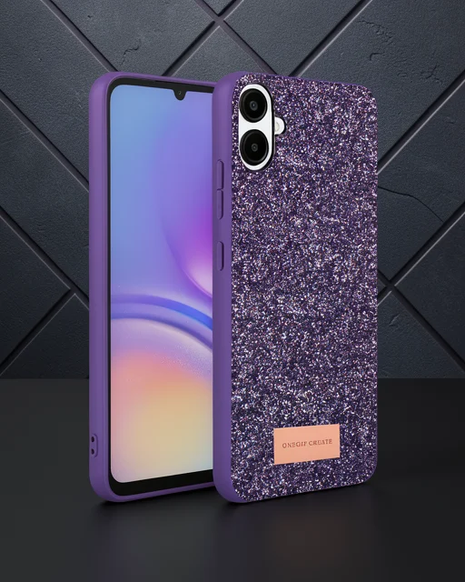 Onegif Samsung Galaxy A07 4g Bright Simli Kapak - Derin Mor