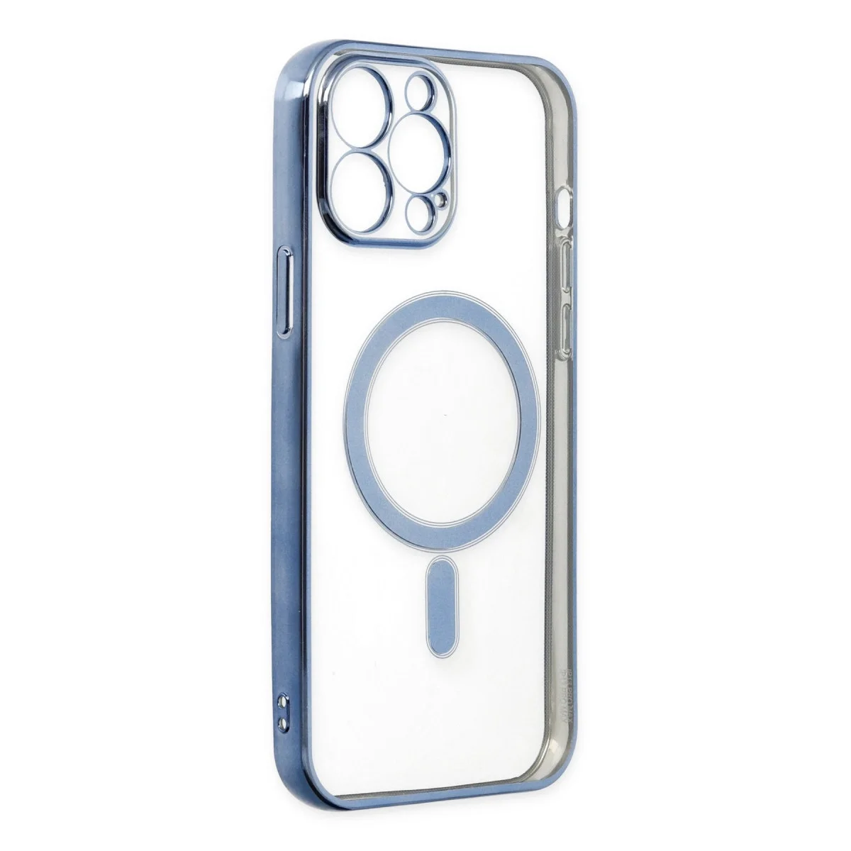 Apple İphone 14 Pro Kılıf Magneticsafe Lazer Silikon - Sierra Blue görsel 4