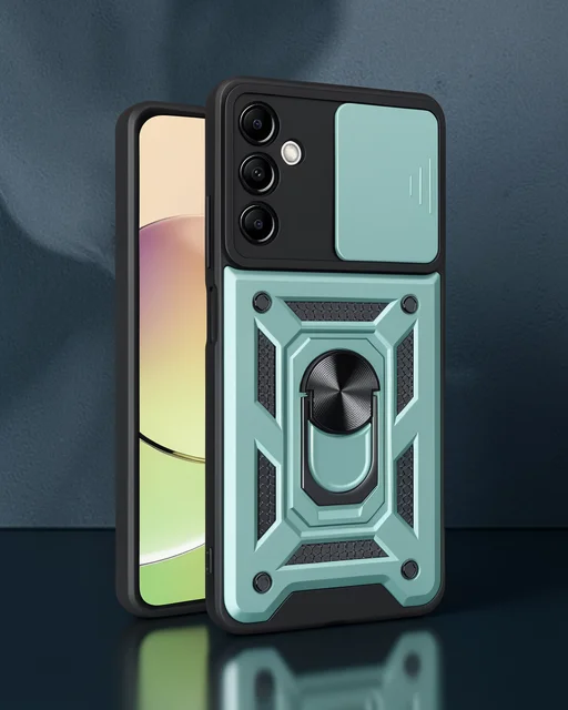 Samsung Galaxy S24 Fe Pars Lens Yüzüklü Silikon - Yeşil