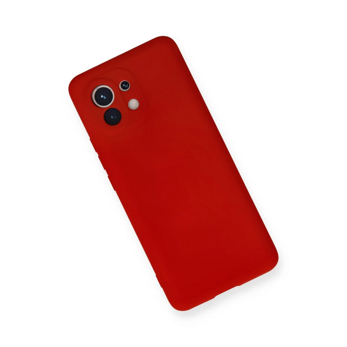Xiaomi Mi 11 Kılıf Nano İçi Kadife Silikon - Kırmızı görsel 3