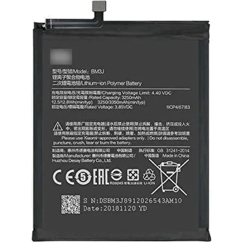 Mi 8 Lite Uyumlu Batarya (BM3J) görsel 3