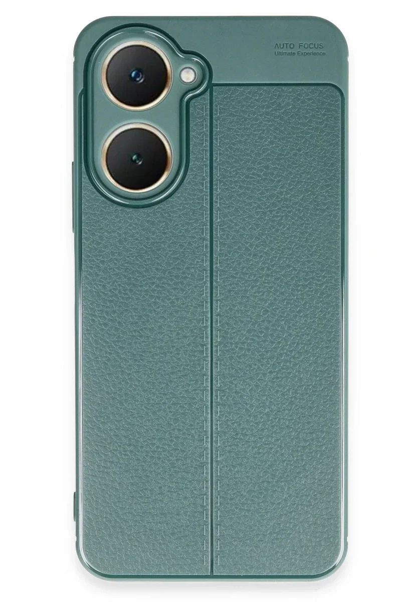 Vivo Y18 Kılıf Auto Focus Kapak - Koyu Yeşil görsel 2