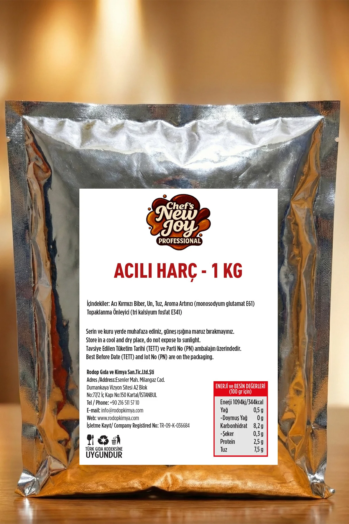 Acılı Harç 1000 G x 10 Adet - 1 Koli (Koli Bazlı Avantaj Paketi) görsel 3
