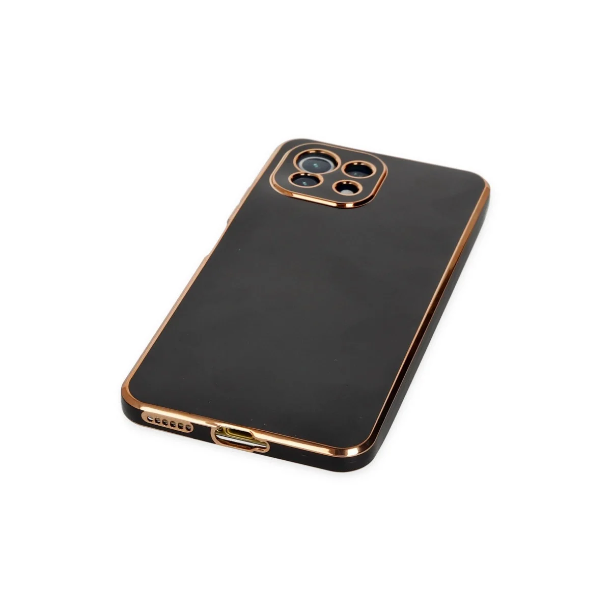 Xiaomi Mi 11 Lite Kılıf Volet Silikon - Siyah görsel 5