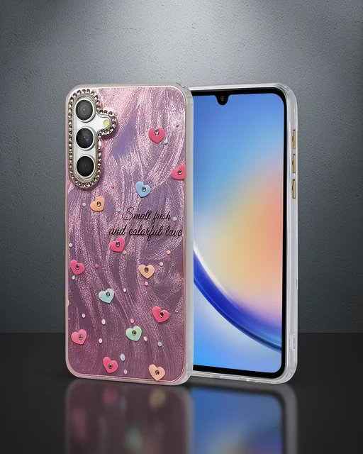 Samsung Galaxy A34 5g Kılıf Blade Aynalı Desenli Kapak - Desen 8