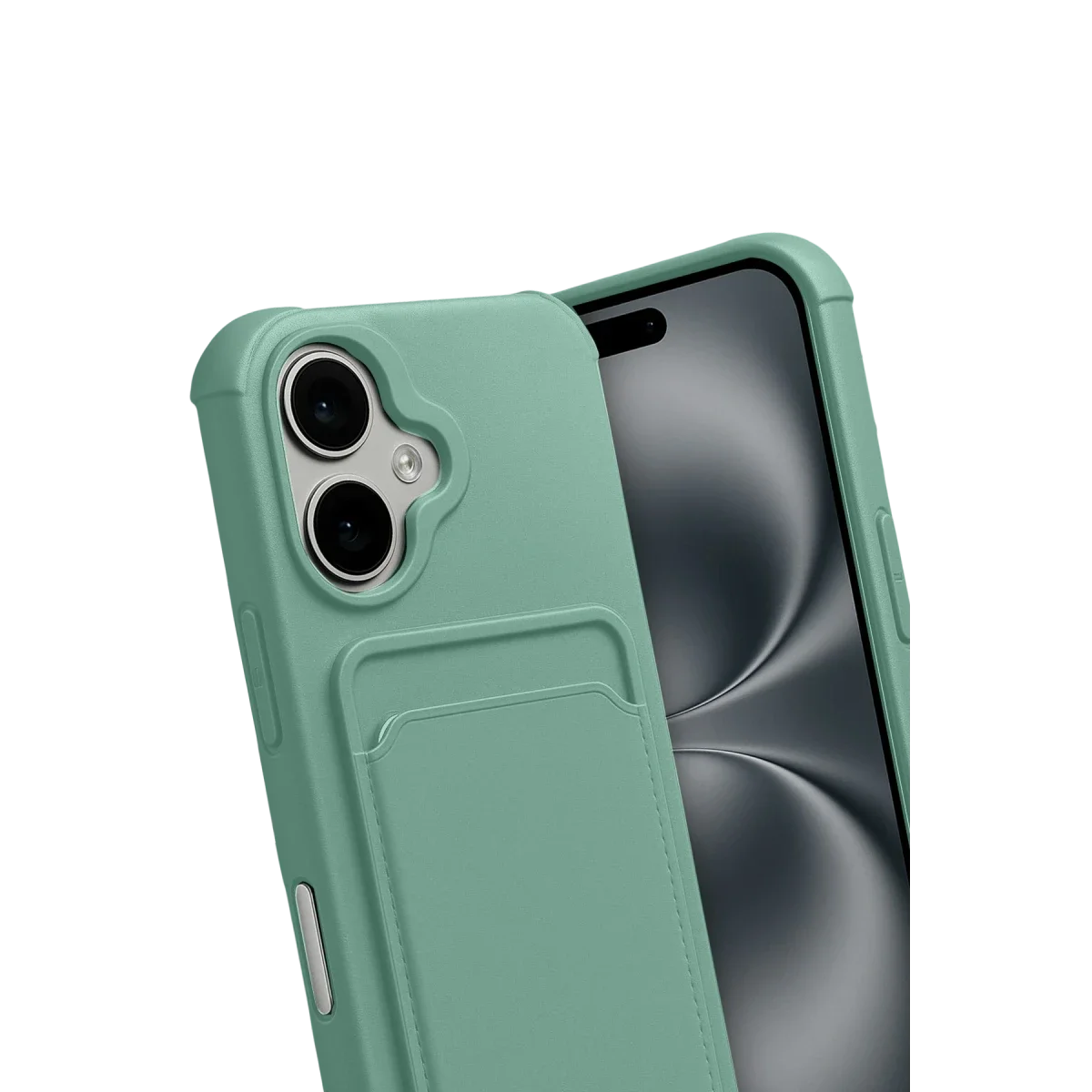 Apple iPhone 17 Kelvin Kartvizitli Silikon - Açık Yeşil görsel 3