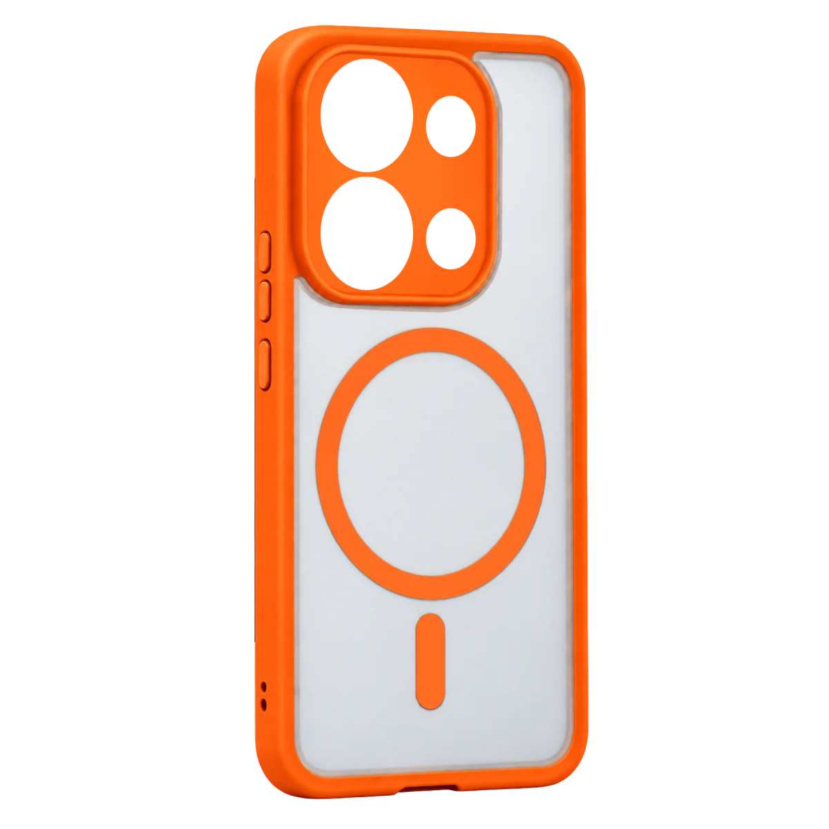 Xiaomi Redmi Note 13 4G Loji Magsafe Kapak - Turuncu