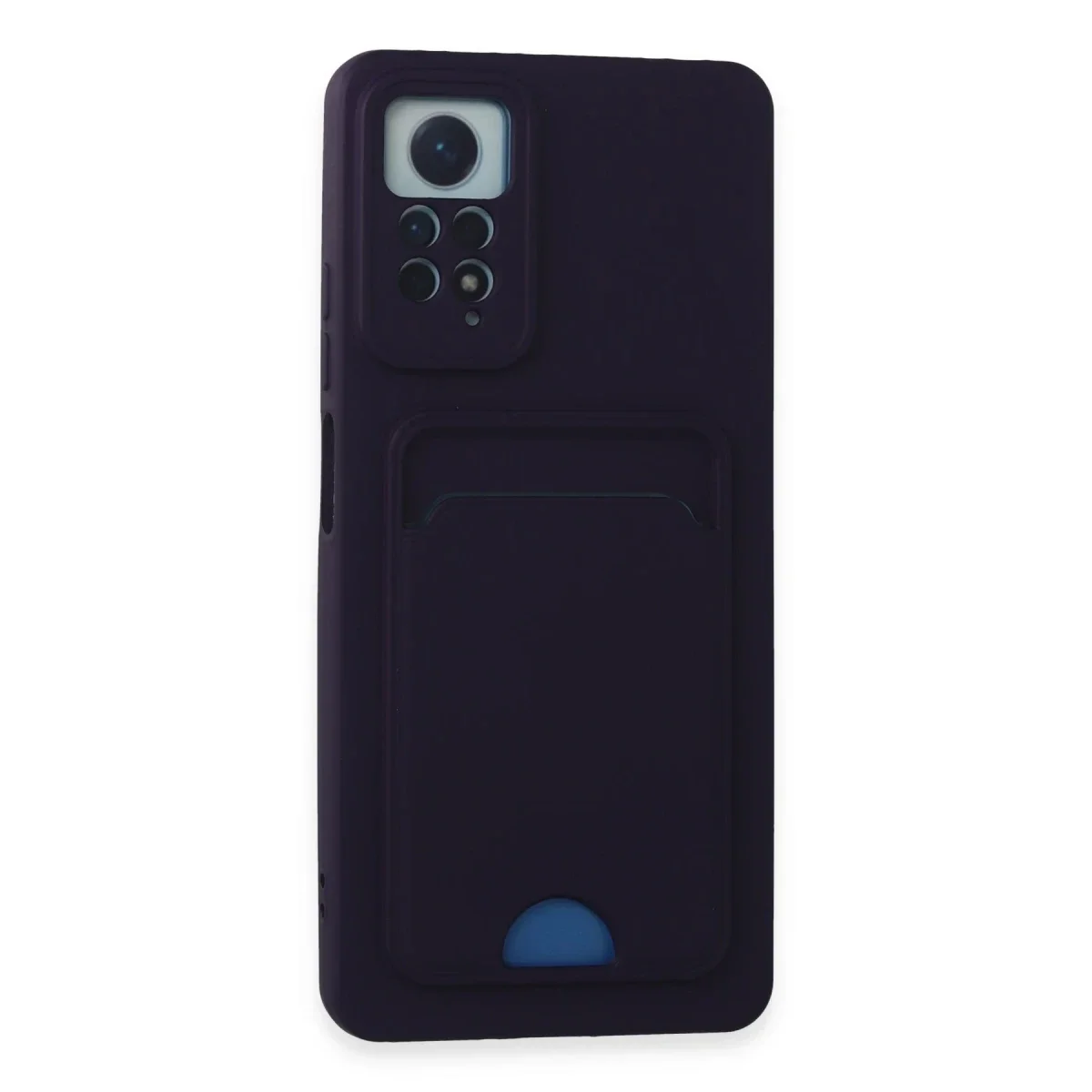 Xiaomi Redmi Note 11 Pro Kılıf Kelvin Kartvizitli Silikon - Derin Mor