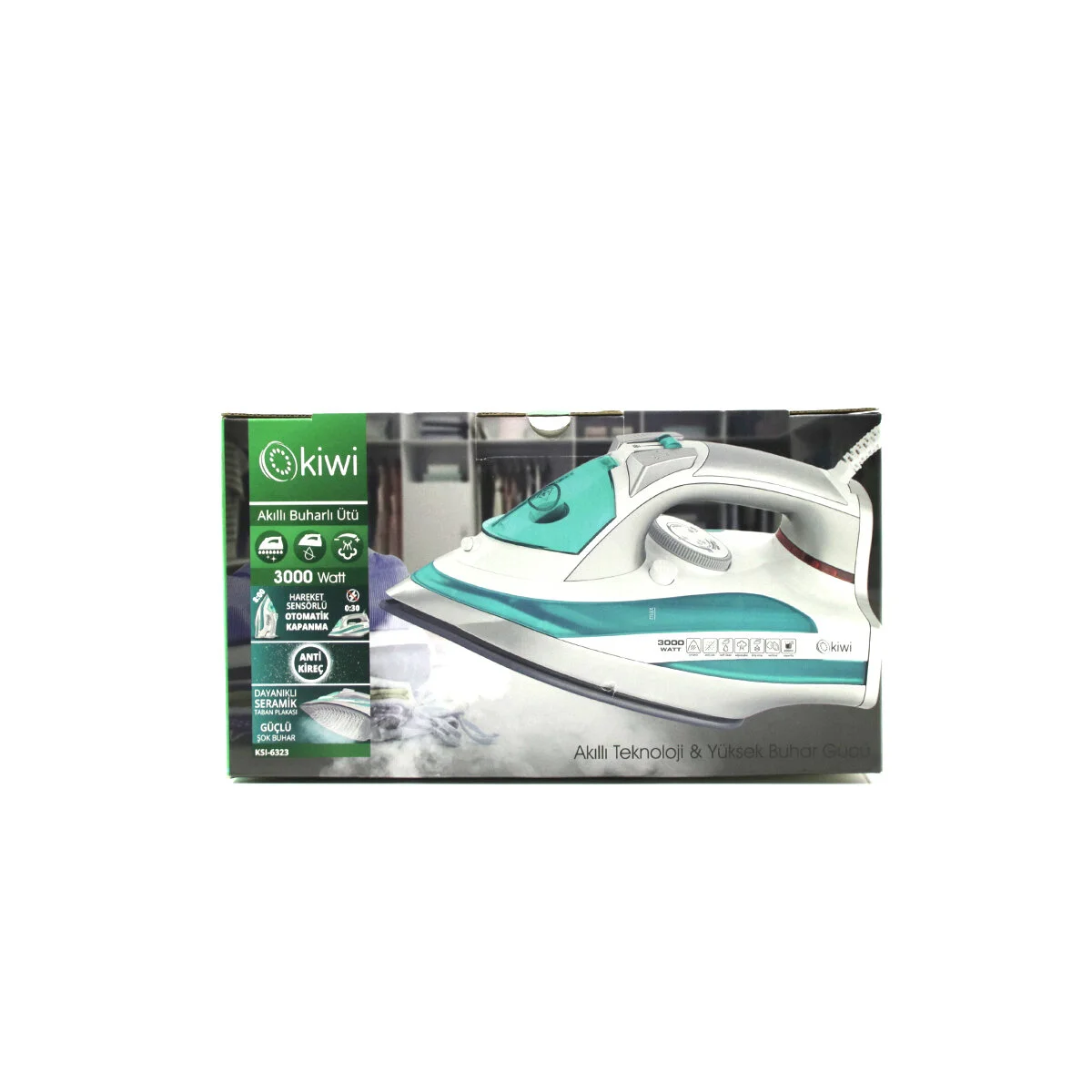 Buharlı Ütü Serak Taban 3000W KSI-6323 görsel 3
