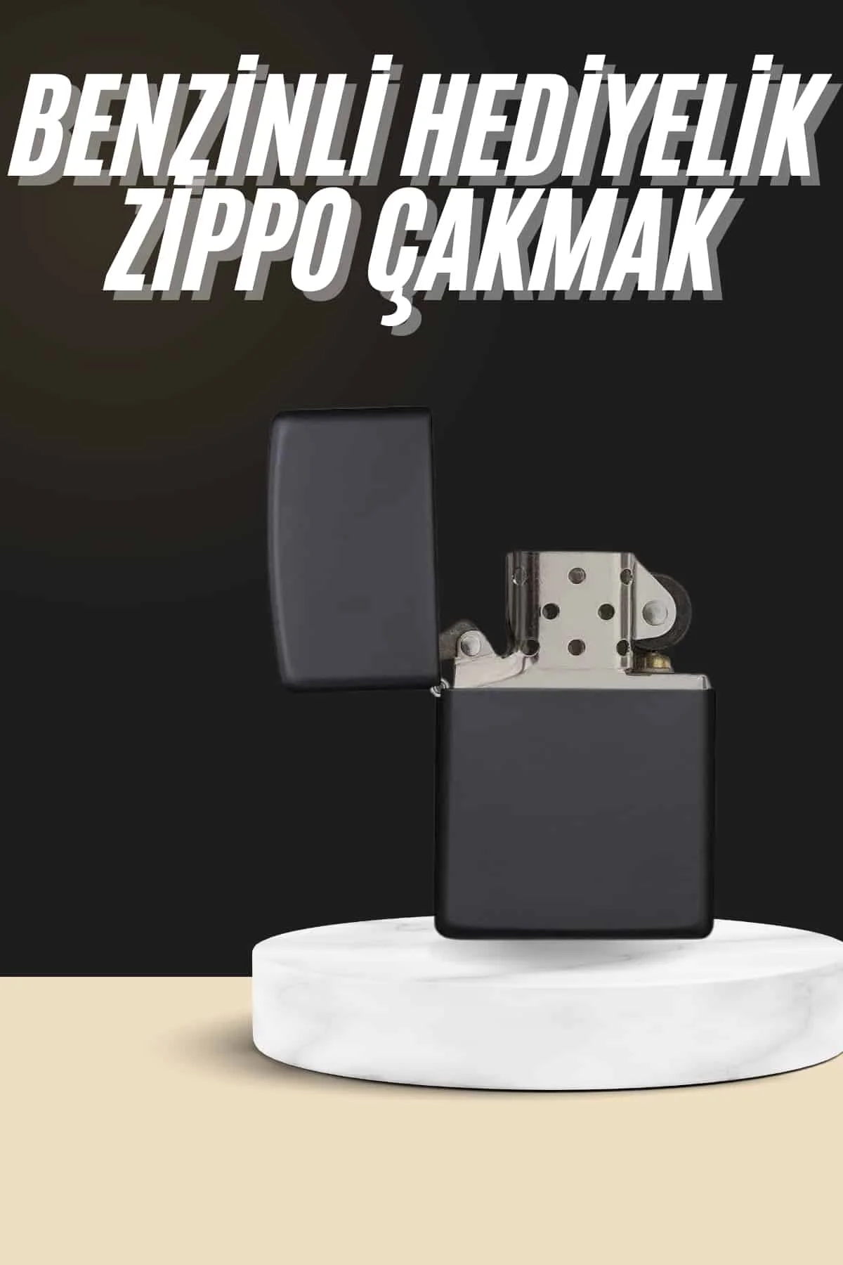 Erkeklere Özel Hediyelik Eşya Metalik Benzinli Çakmak Doldurulabilir