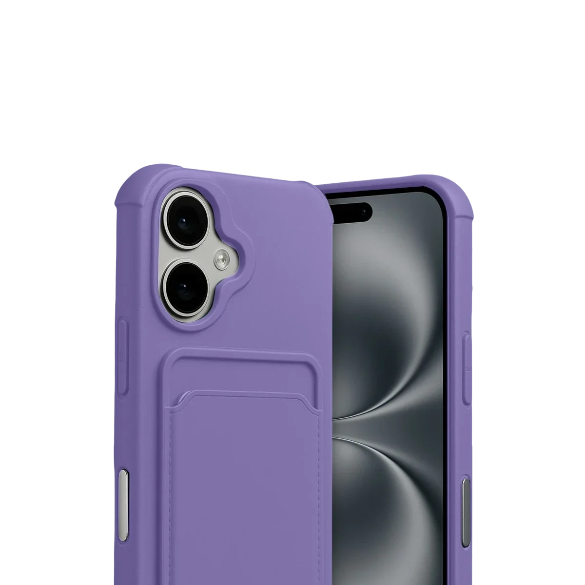 Apple iPhone 17 Kelvin Kartvizitli Silikon - Lila görsel 2