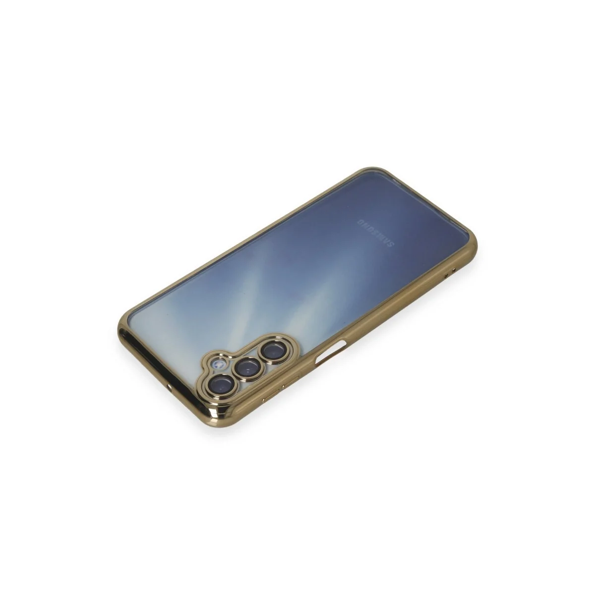 Samsung Galaxy A25 5g Kılıf Razer Lensli Silikon - Gold görsel 3