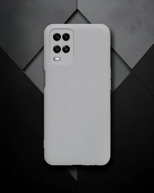 Oppo A54 4g Kılıf Nano İçi Kadife Silikon - Gri