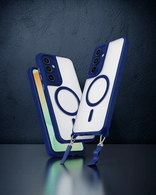 Samsung Galaxy S25 Plus Kılıf Enka Magsafe Silikon Kılıf - Lacivert