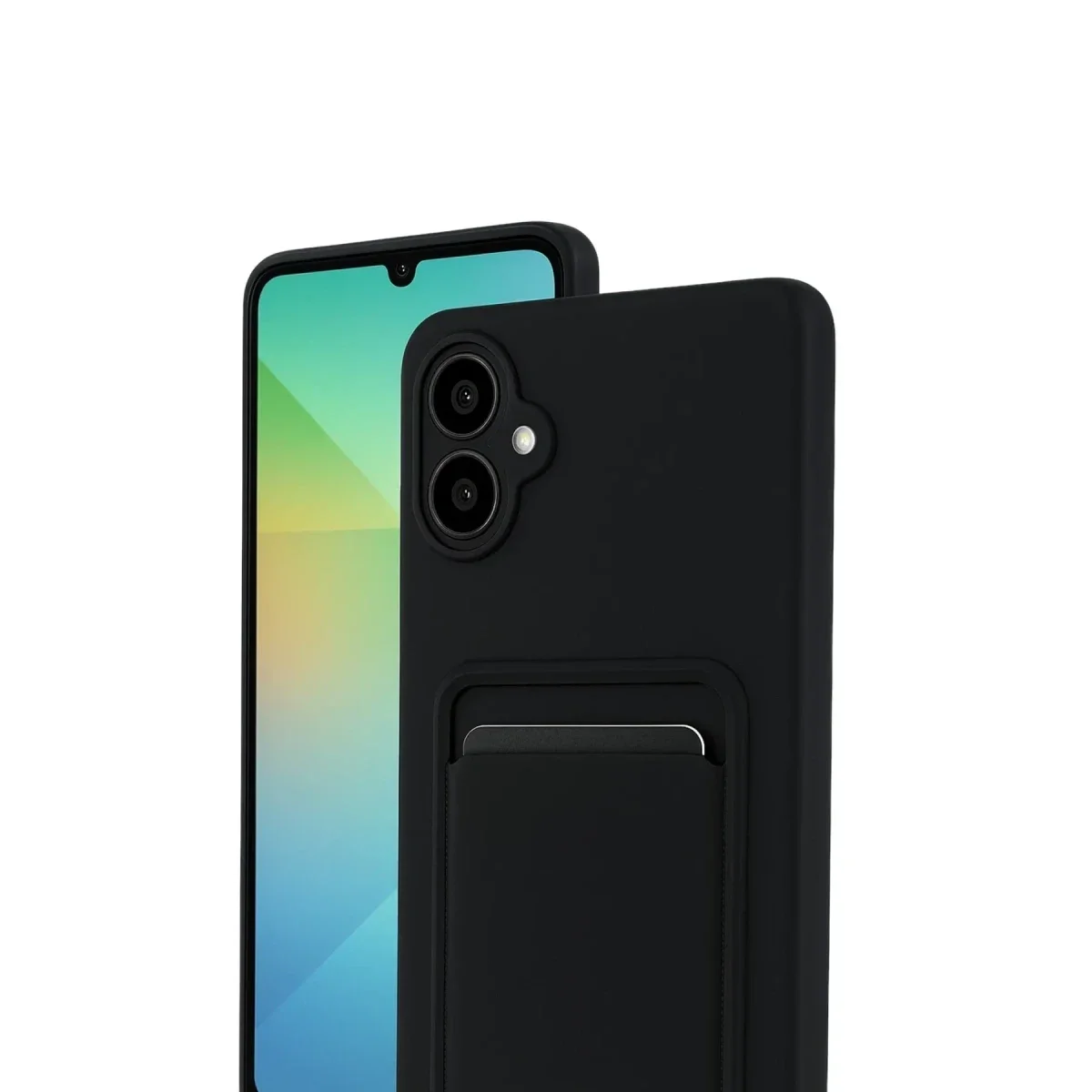Samsung Galaxy A07 4G Kelvin Kartvizitli Silikon - Siyah görsel 2
