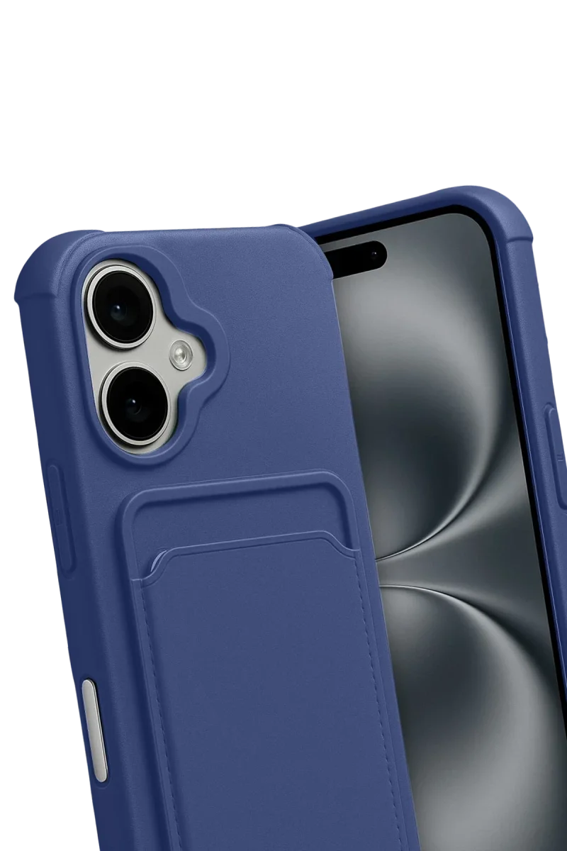 Apple iPhone 17 Kelvin Kartvizitli Silikon - Lacivert görsel 3