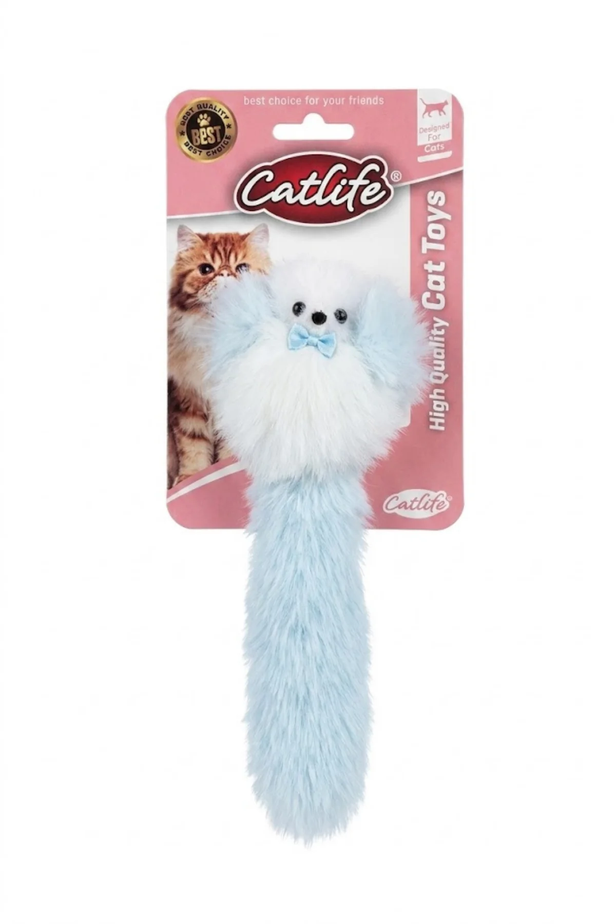 Peluş Kedi Oyuncağı Mavi