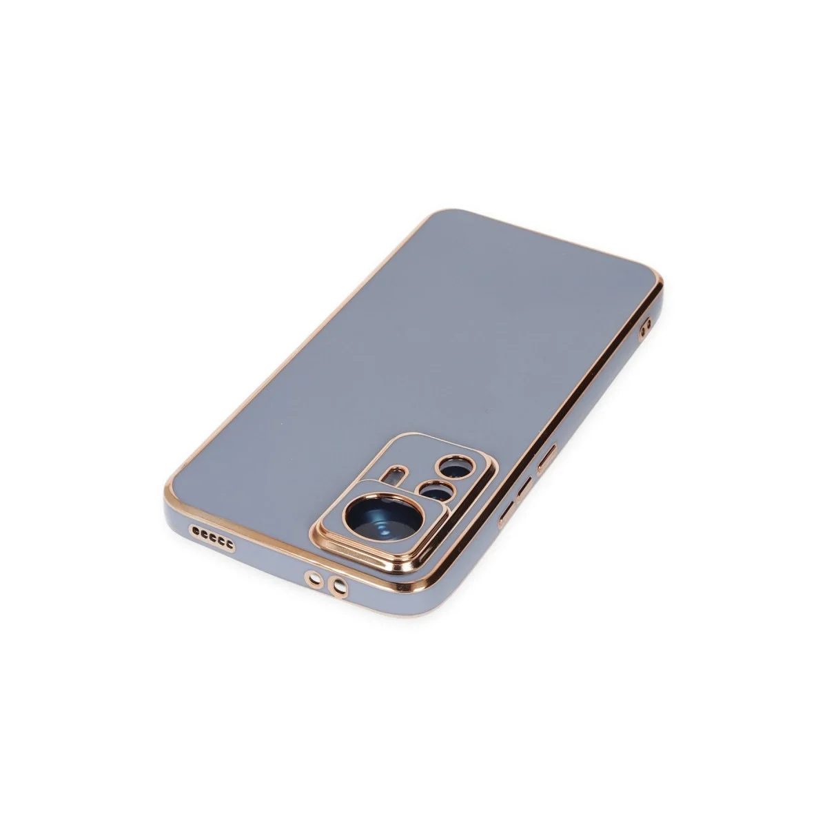 Xiaomi Mi 12t Pro Kılıf Volet Silikon - Mavi görsel 4