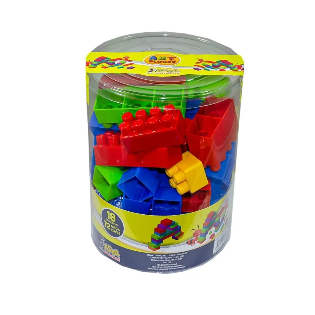 ANT072 Ant Blocks Ast 72 Parça - Asya Oyuncak