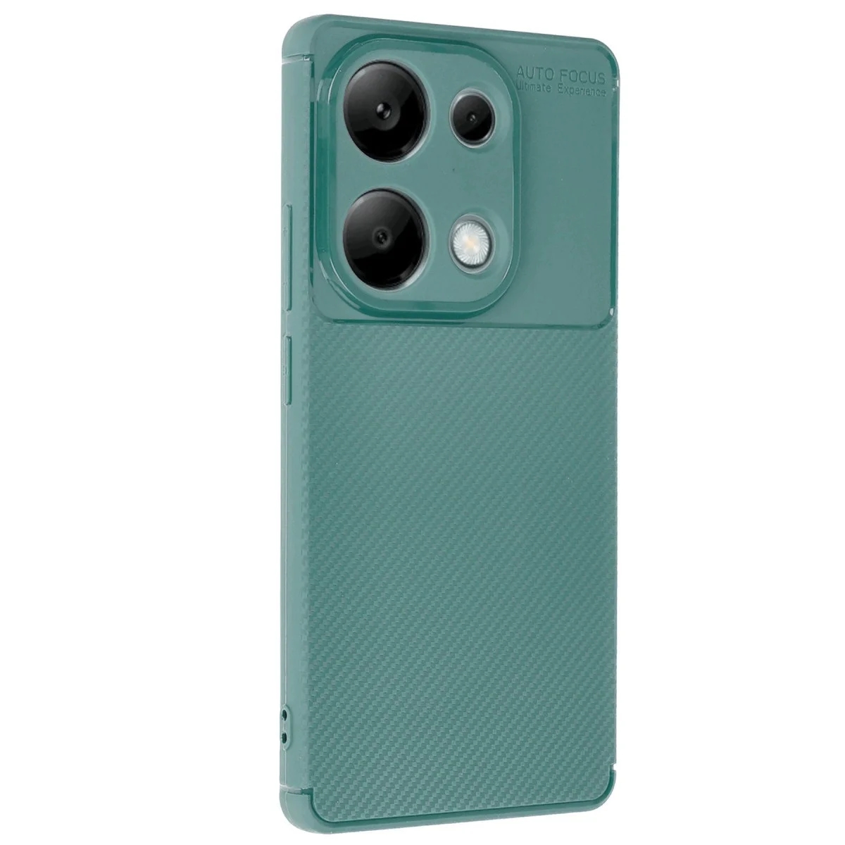 Xiao Red Note 13 Pro 4g Kılıf Auto Focus Karbon Kapak - Koyu Yeşil görsel 2