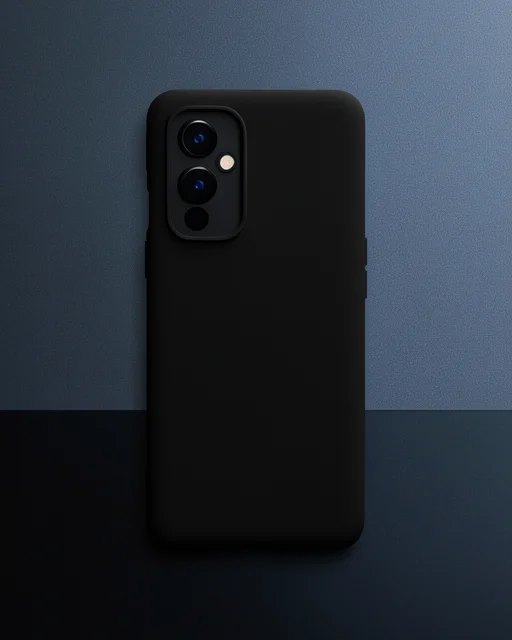 One Plus 9 Kılıf Nano İçi Kadife Silikon - Siyah