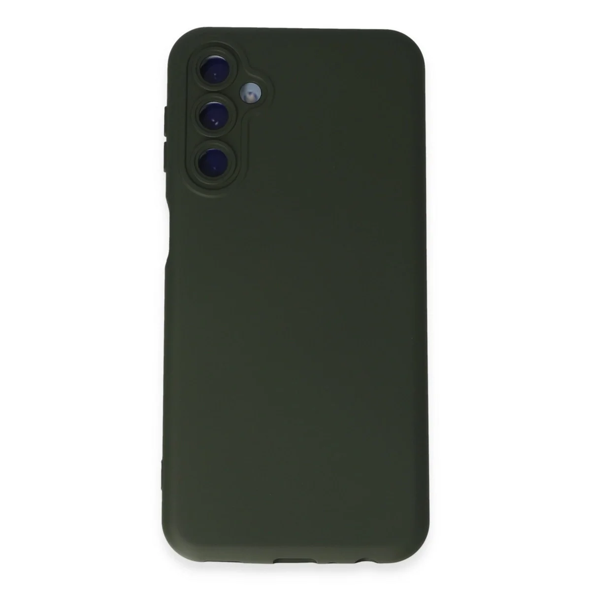 Samsung Galaxy M14 5g Kılıf Nano İçi Kadife Silikon - Koyu Yeşil