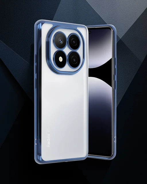Xiaomi Redmi Note 14 Pro Plus Kılıf Razer Lensli Silikon - Lacivert