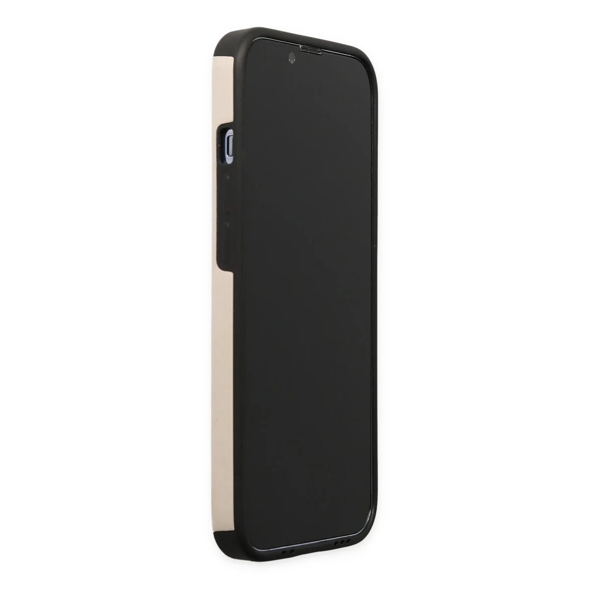 Apple İphone 13 Pro Kılıf Mega Standlı Silikon - Gold görsel 6
