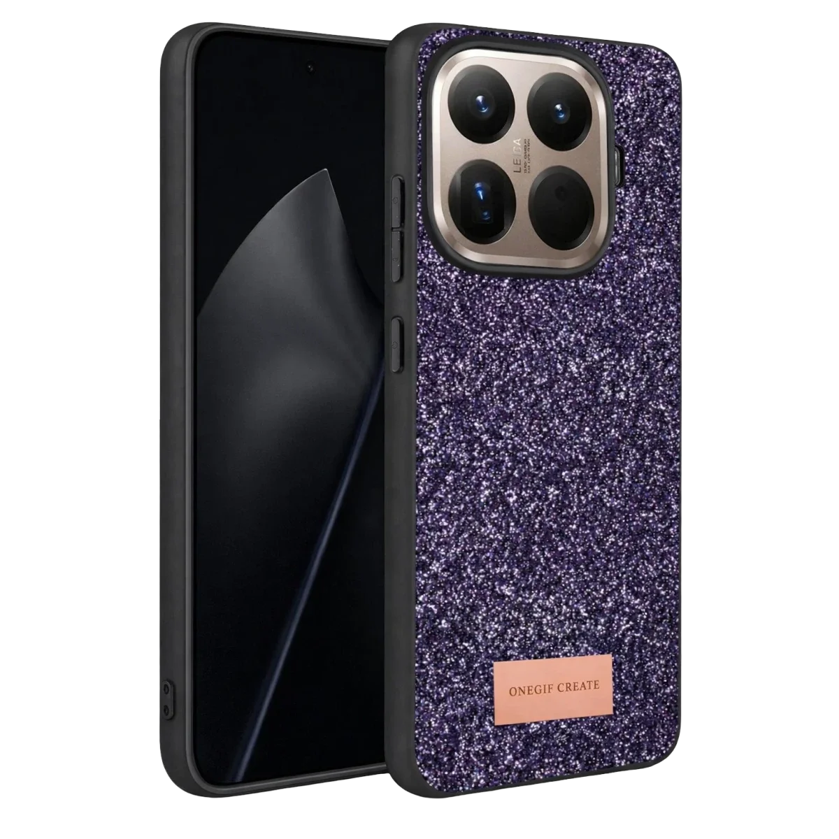 Onegif Xiaomi Mi 15T Pro Bright Simli Kapak - Derin Mor