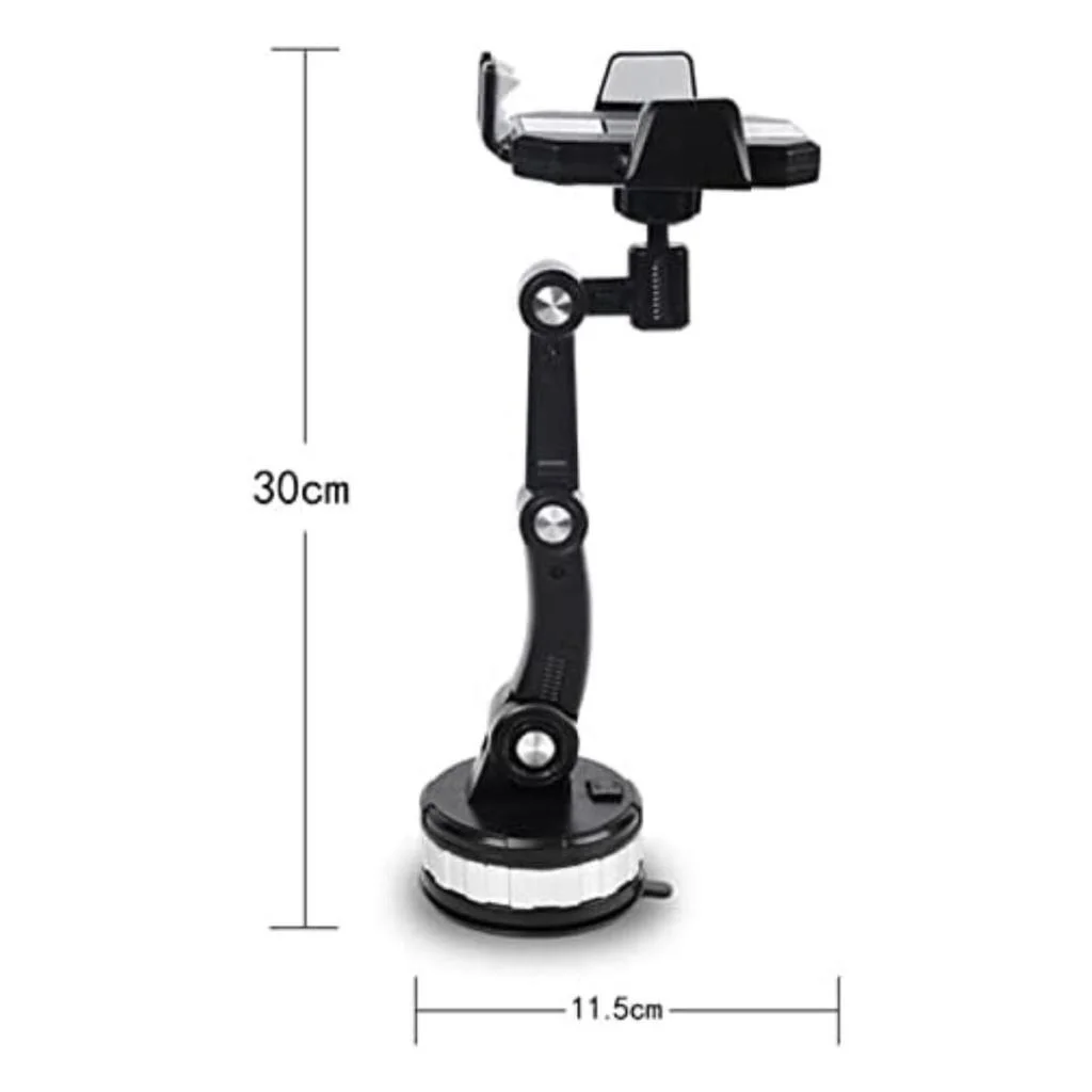 Jel Vantuzlu Cama Takılabilen Güçlü 360 Derece Dönebilen Ayarlanabilir Araç Içi Vantuzlu Telefon Tutucu görsel 3