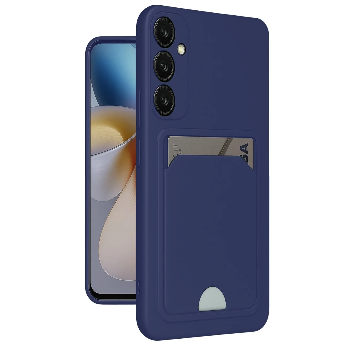 Samsung Galaxy A26 Kılıf Kelvin Kartvizitli Silikon - Lacivert