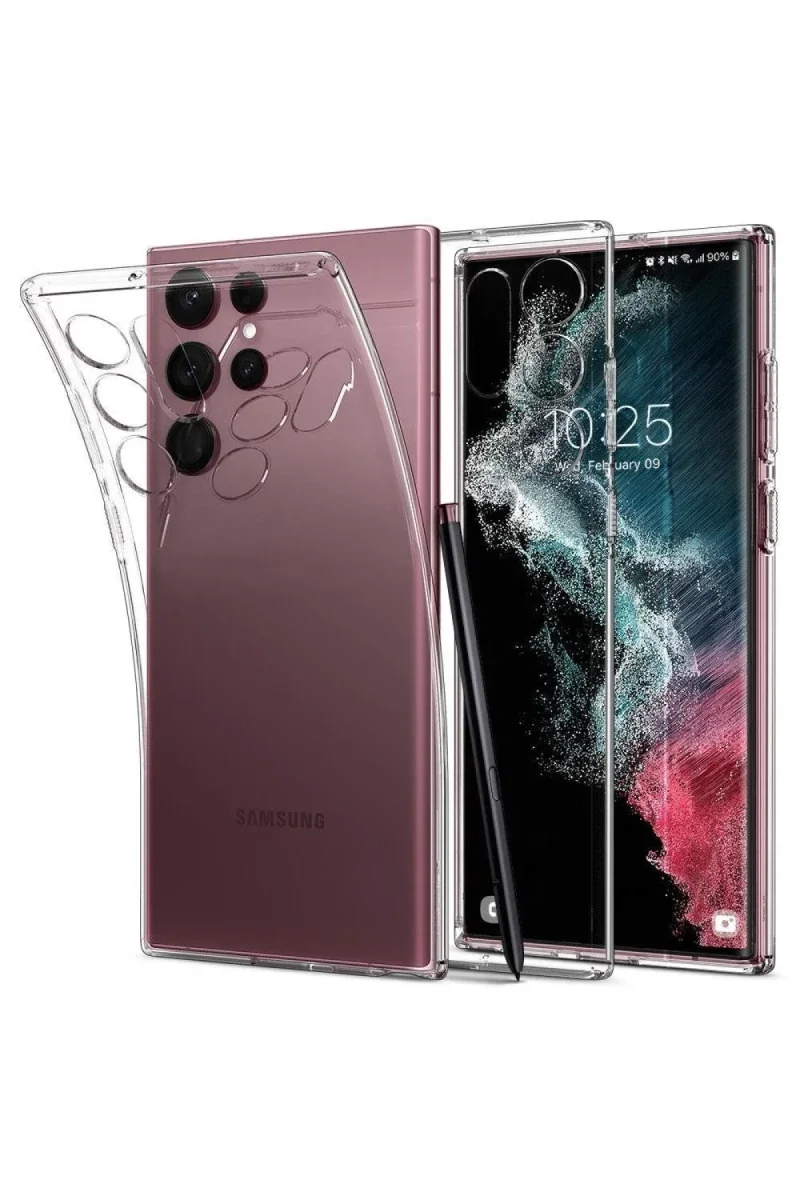 Samsung Galaxy S23 Ultra Kılıf Lüx Şeffaf Silikon